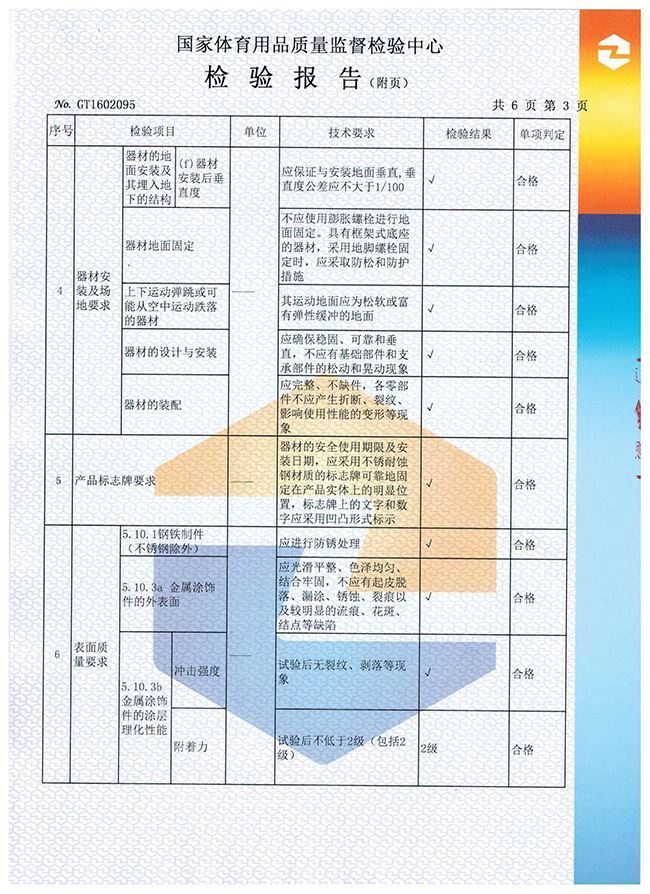 肋木检验报告